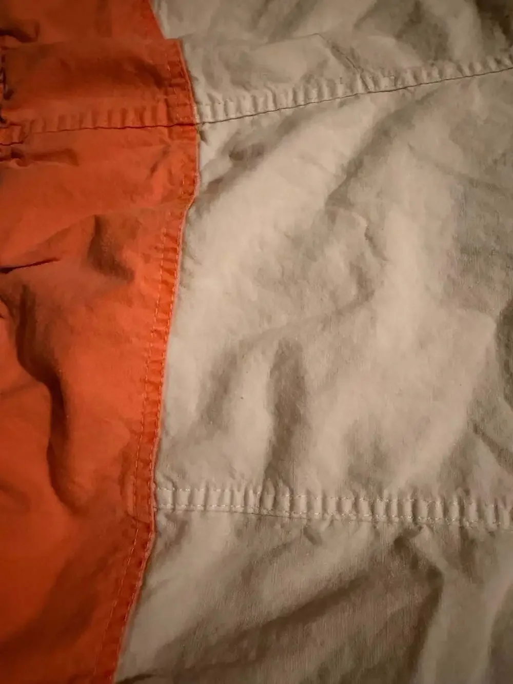 Pacific Sunwear Swim Shorts Size L (36-38) White Orange Blue 1990s Vintage